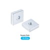 METALLIXITY Square Nuts (M6x16mmx5mm/M6x0.63"x0.2") 10Pcs, Carbon Steel Zinc-Plated Square Machine