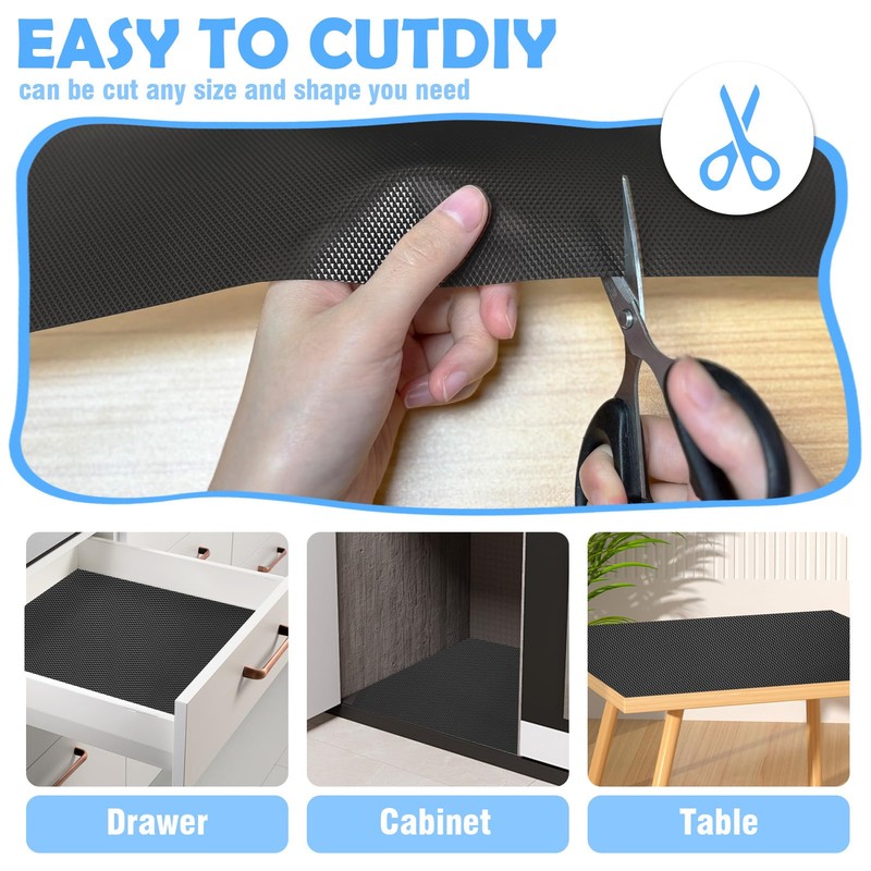Bocguy Drawer Mat 45 x 500 cm, EVA Non-Slip Mat