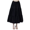 BEAUTELICATE Petticoat, Cotton, Lace, Non-See-through Skirt, Ruffle, Anti-Static, Knee-Length, Maxi,