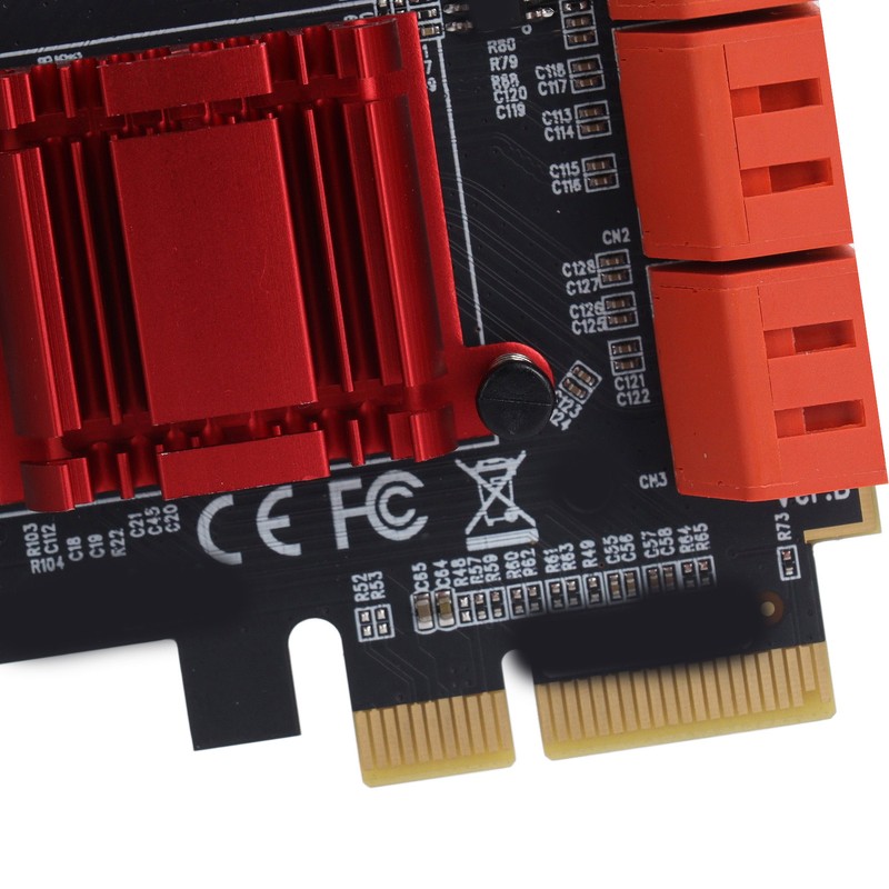 PCIe 3.0 X4 to SATA 3 Adapter Card High Speed
