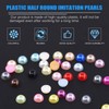 Glarks 2880pcs Flat Back Half Round Cabochon Beads Flatback 6mm