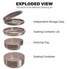 2-in-1 Retainer Case & Denture Cup for Soaking Dentures –