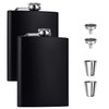 Hip Flask Set, Stainless Steel Flasks with 2 Small Cups