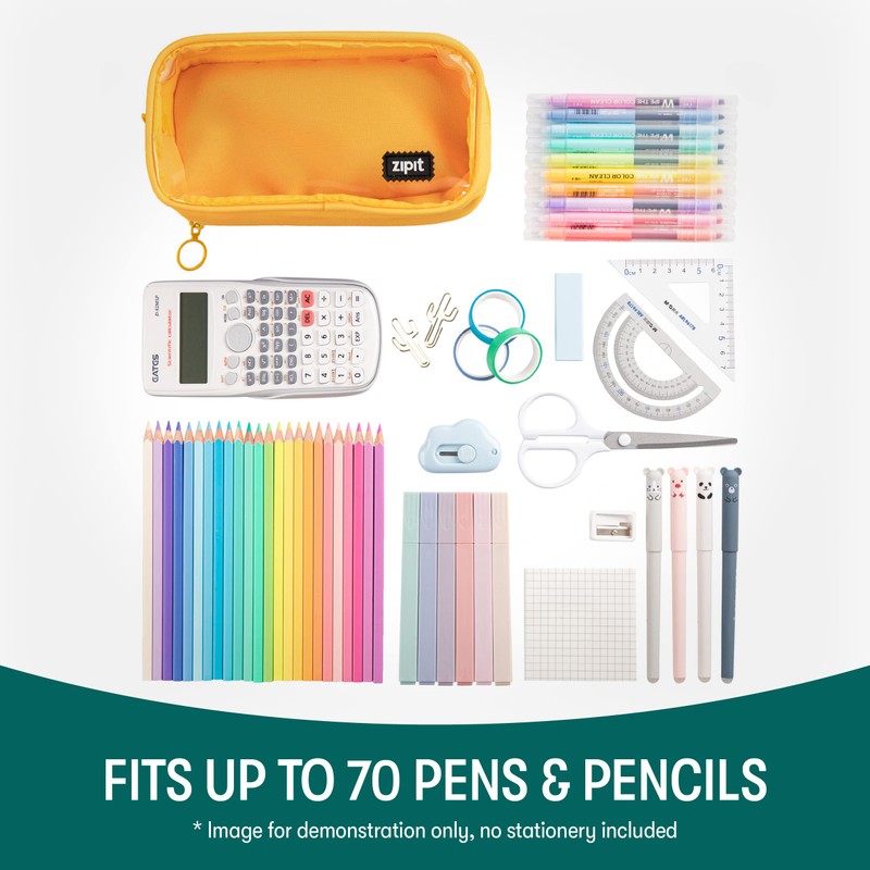ZIPIT Half & Half Pencil Case | Large Capacity Pencil