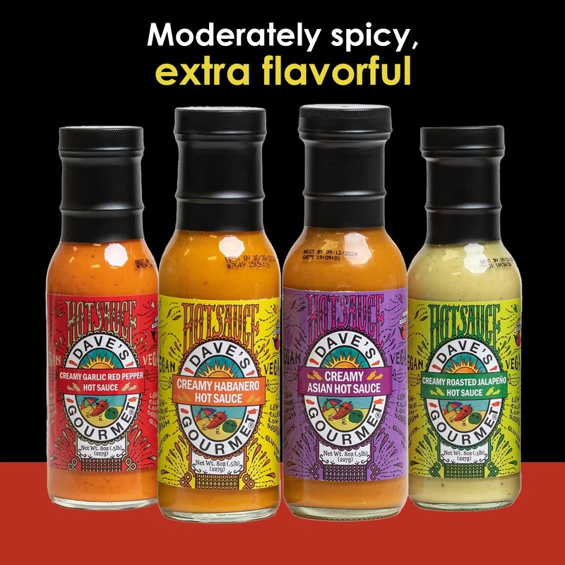 Dave’s Gourmet Creamy Roasted Jalapeno Hot Sauce - Moderately Spicy