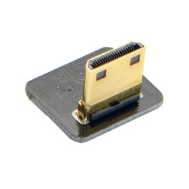 JSER CYFPV Mini HDMI Tipo C Conector macho en ángulo hacia abajo 90 grados para FPV HDTV Multicopter fotografía aérea