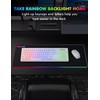 Wireless Keyboard and Mouse - RGB Backlit, Rechargeable & Light