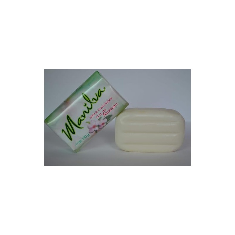 MANILVA. JABON DE TOCADOR NATURAL FLOR DE ALMENDRO. Paquete de