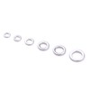 Spotlip 50pcs High Strength Solid Ring Kit 1#2#3#4#5#6#Fishing Lure Connector