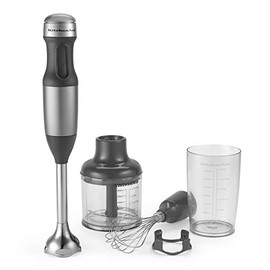 KitchenAid (Renewed) RKHB2351CU 3-Speed Hand Blender - Contour Silver