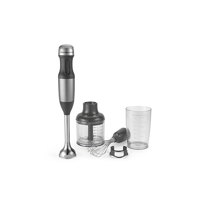 KitchenAid (Renewed) RKHB2351CU 3-Speed Hand Blender - Contour Silver