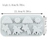 AIBOYA 8 Cavity Winged Unicorn Themed Silicone Molds Rainbow Unicorn