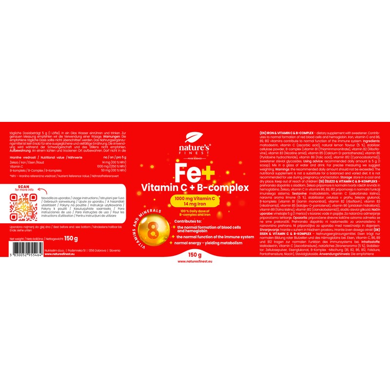 The Nature's Finest Fe + | Iron for 30 Days