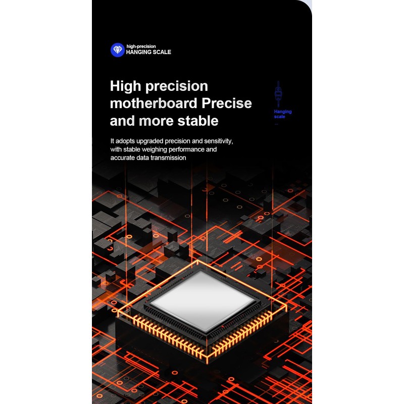 Digital Mini Crane Scale,660lb Capacity,Handheld with Hooks, Heavy Duty Hanging