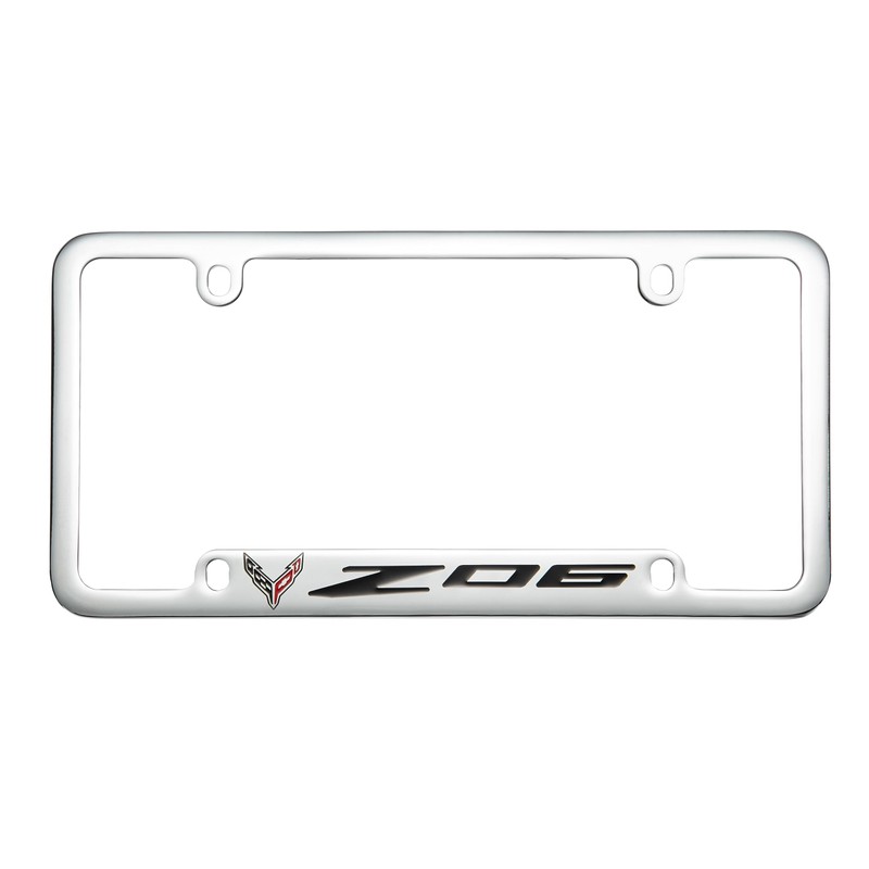 Corvette C8 Z06, 50 State Chrome Plated License Plate Frame