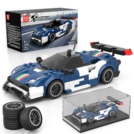 Mould King 27086 Technik Sports Car Building Block Sets with Acrylic Display Case, Model Cars for Collecting, Gifts for Children from 8+ Years / Adult Collector Enthusiasts, (410 Pieces)