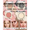 Single Nude Eyeshadow Palette Matte Dark Brown,Smooth Velvet Pressed Powder