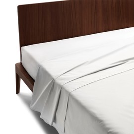 GUZZINI Classic - Lenzuola Una Piazza e Mezza Cotone 180x280 100% Percalle Certificato OekoTex Fresco e Traspirante, Lenzuolo Una Piazza e Mezza Piano Sopra per Biancheria da Letto Morbida Resistente