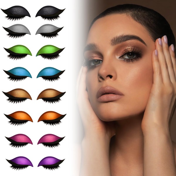 HMMIA Lazy Eye Shadow Eyelash Patch, 2025 New Lazy Eyelash