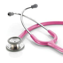 ADC - 603MRS Adscope 603 Premium Stainless Steel Clinician Stethoscope with Tunable AFD Technology,, Metallic Raspberry
