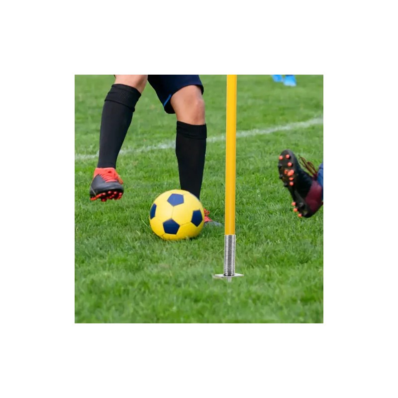 3pcs Spring Ground Nail Football Flagpole Holder Soccer