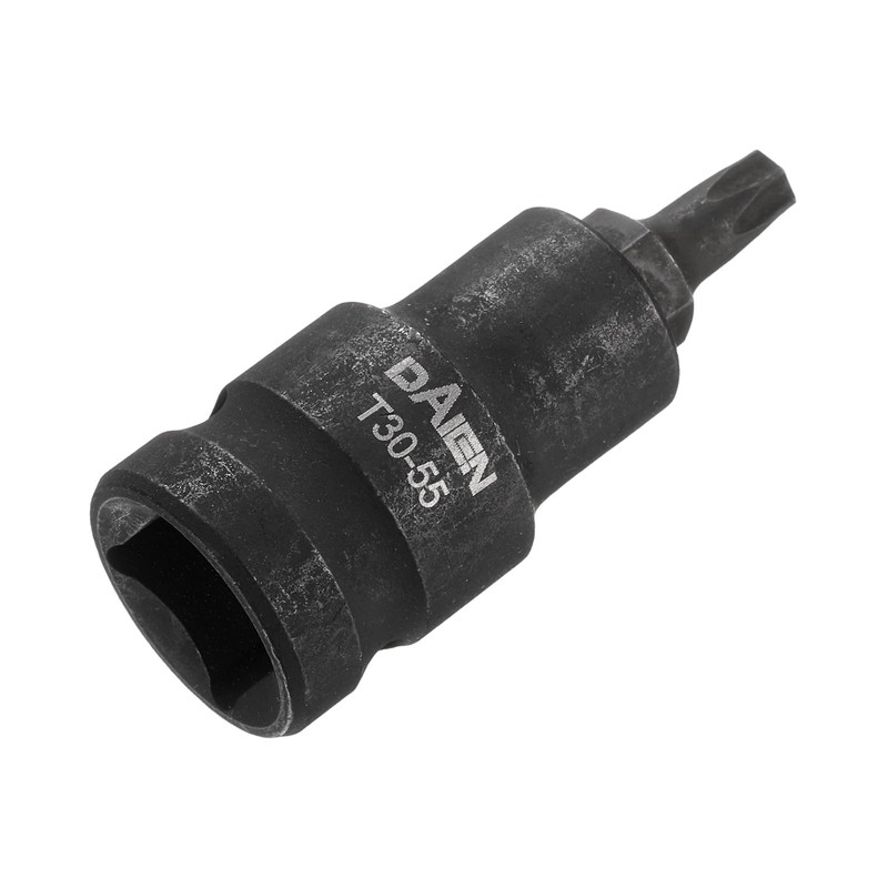 sourcing map T30 Torx Bit Socket 55mm/2.17" Length 1/2" Square