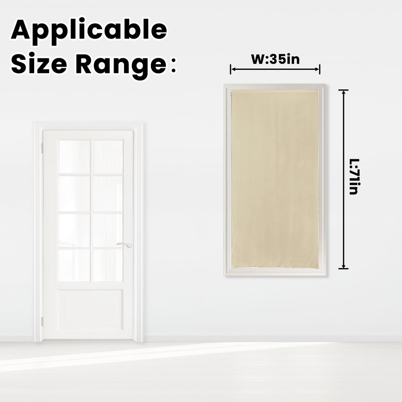 Self Adhesive Portable Blackout Curtains for Bedroom Easy to Install