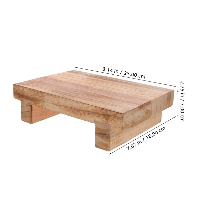 MAGICLULU Elderly Footstool Wood Step Stool Stepping Stool for Adults