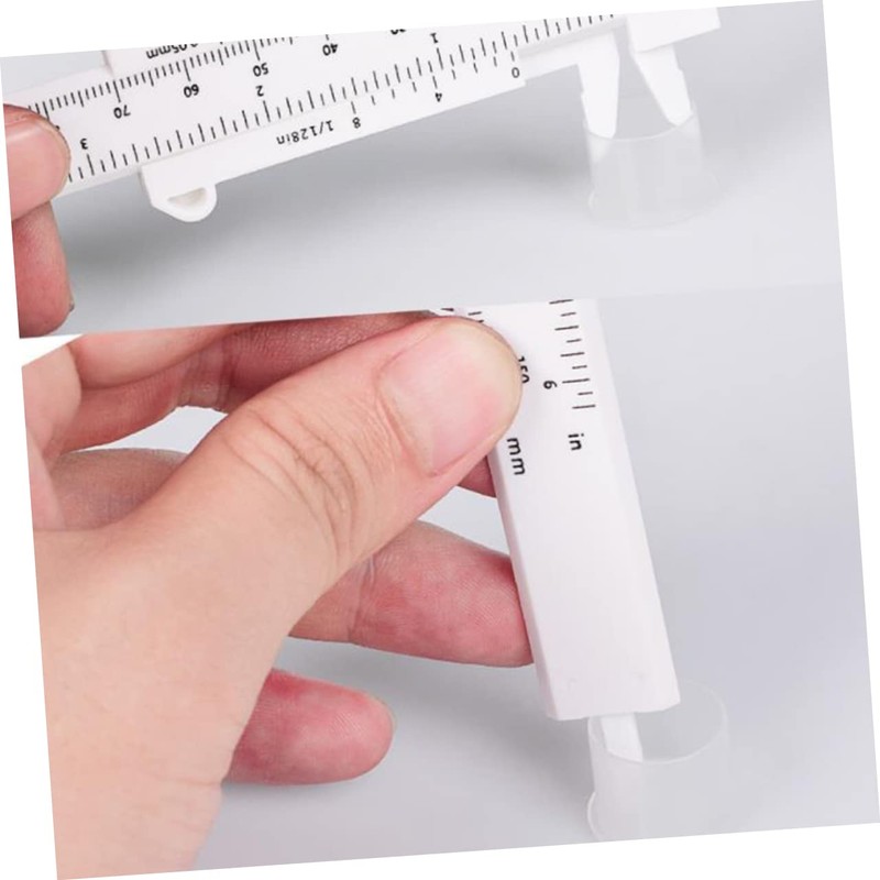 SAFIGLE 6Pcs Eyebrow Measuring Ruler Facial Calipers for Precise Eyebrow