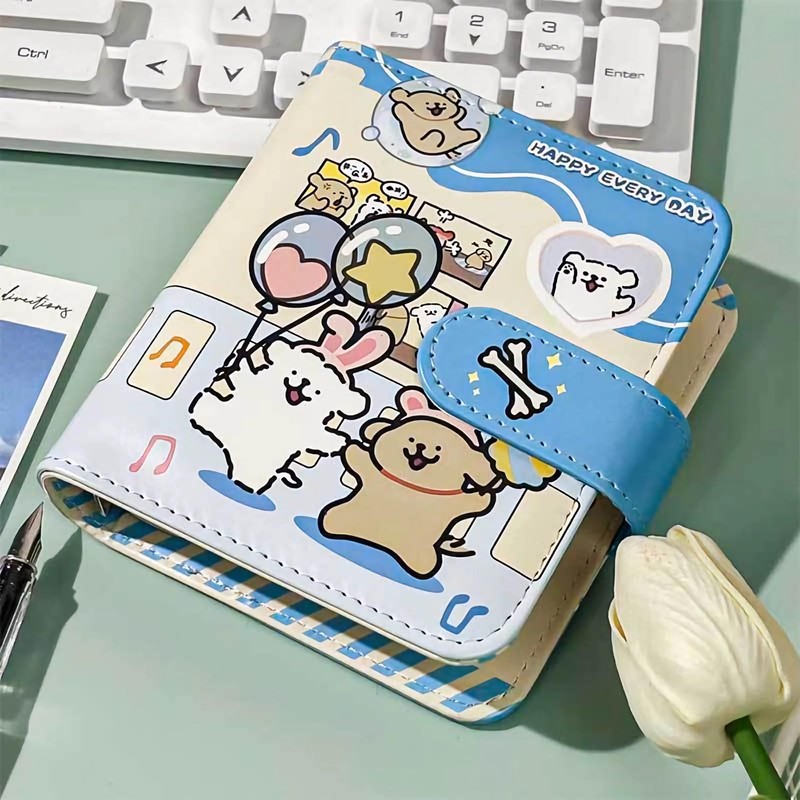 M5 Sticker Binder with 10 Refills, 5 Holes, Transparent Mat,