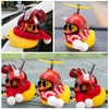 wonuu Adornos de Coche de Pato de Goma con hélice