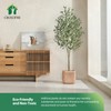 CROSOFMI Artificial Olive Tree Plant 6 Feet Fake Topiary Silk