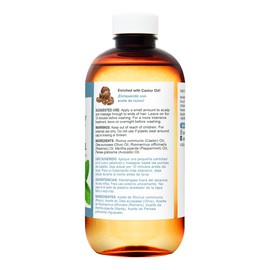 De La Cruz Rosemary Mint Oil, Hair and Scalp Treatment, with Castor Oil 8 oz