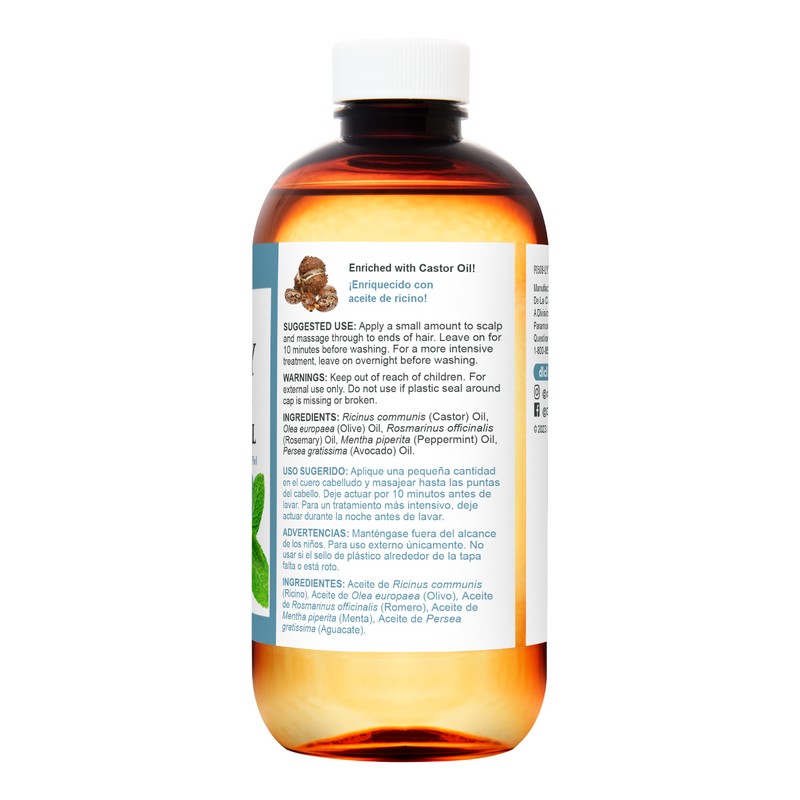 De La Cruz Rosemary Mint Oil, Hair and Scalp Treatment,