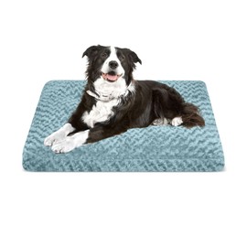 Dog Bed Washable Pet Bed,Dog Crate Bed Washable Cushion with Anti-Slip Bottom,Calming Anti-Anxiety Pet Bed with Non-Slip Bottom for Small&Medium&Large Dogs and Cat,Sea Blue(L)