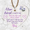 Friendship Heart Plaque – MDF Wood | "A True Friend"
