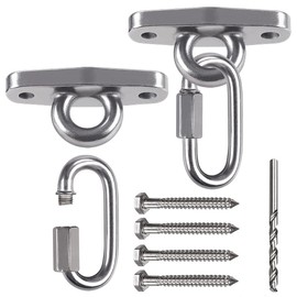 Z/G 2 Heavy Duty Hanger Stainless Steel Anti-Rust Yoga seat Hanger Swing Hammock Chair Hanger Parts 2000 lb Capacity