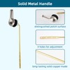 Hygie Rinse 2PCS Universal Metal Toilet Handle Replacement Kit Front