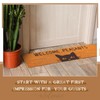 Mindsoft Peasants Cat Welcome Mat 48 x 16 Inch Funny