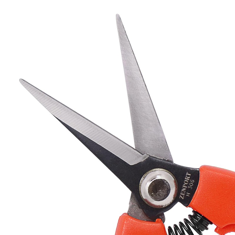Zenport H306 Euro Style Harvest Shear, Curved Carbon Steel Blade
