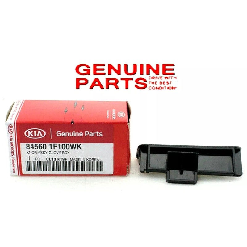 Kia BLACK GLOVE BOX LATCH OPENER HANDLE KNOB GENUINE LATCH