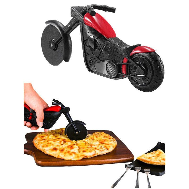 Tang Yuan Motorcycle Pizza Cutter, Pizza Cutter, Stainless Steel Pizza