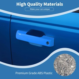 PDKLIN for Bronco Door Handle Cover Trim Light Blue Fit for Ford Bronco 2021 up Light Blue Exterior Accessories 3pcs