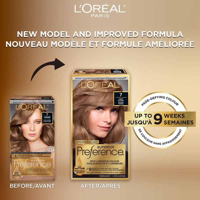 L'Oreal Paris Superior Preference 9 weeks of Luminous Fade-Defying Permanent