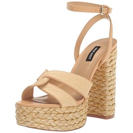 Nine West Women's Hayya3 Heeled Sandal, Natural 110, 9.5