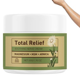 Magnesium Cream, Fast Absorbing, Non Greasy Hydrating Lotion, Gentle Formula, for Daily Body Care Cream, 50 g/1.76 oz (1 Pcs)
