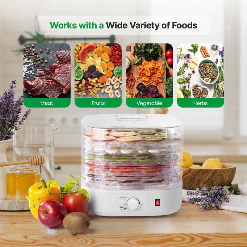 Nutrichef Food Dehydrator Machine | Multi-Tier Appliance for Home Use