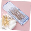 KONTONTY 4pcs Cotton Swabs Holder Storage Box Portable Organiser for