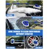 15°Curved Car Wash Brush with Long Handle Kit, 55-Inch 4-Section