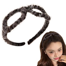 Leopard Print Headband,Sunglasses Shaped Spa Headband - Fashion Leopard Print Hair Hoop for Women and Girls, Hair Accessories